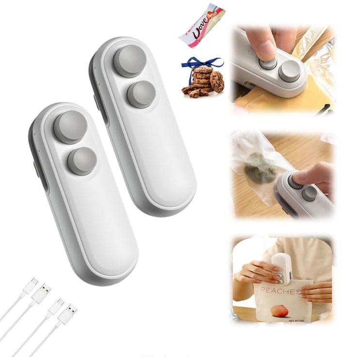 Mini Sellador de Bolsas USB 2 en 1