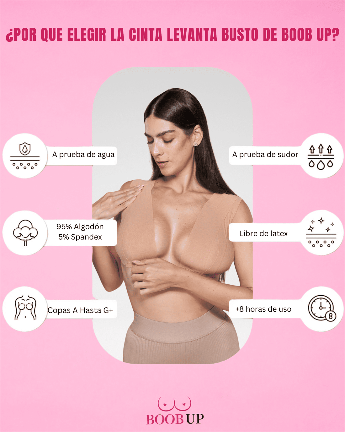 Boob Tape Cinta Levanta y Modela Busto