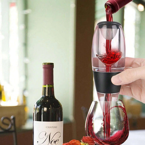 Aereador Oxigenador De Vinos Decantador Mágico Sommelier
