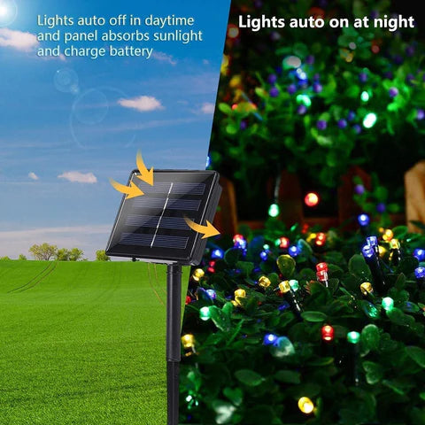 Luces Solares Navideñas 10 Metros