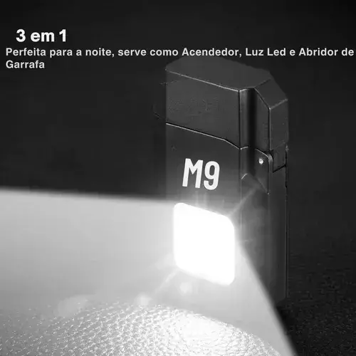 Encendedor Linterna USB M9