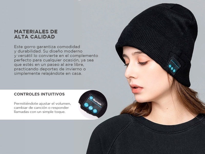 Gorro con Audífonos Bluetooth Comodidad Estilo y Tecnología