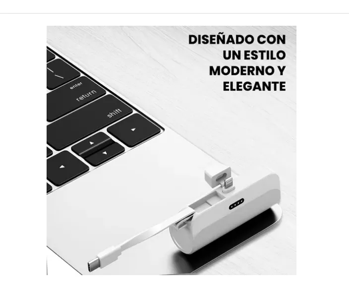 Mini Cargador Portátil 2-en-1