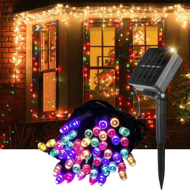 Luces Solares Navideñas 10 Metros