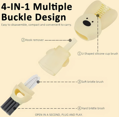Cepillo de Limpieza 4 en 1 Diseño Conejito
