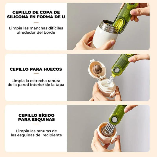 Cepillo limpiador 3 en 1
