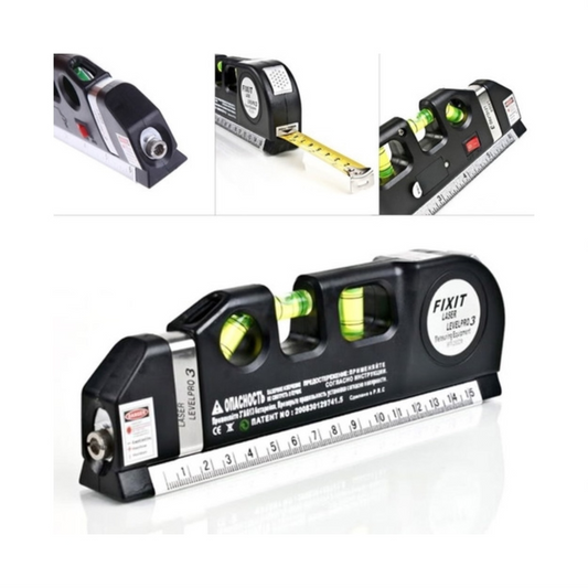 Nivel Láser de Línea + Huincha de Medir